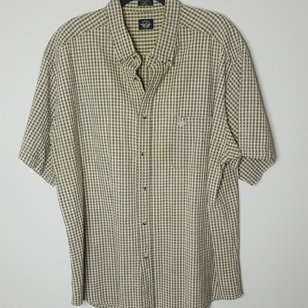 Mens DOCKERS  shortsleeve Button Down Shirt Sz XXL